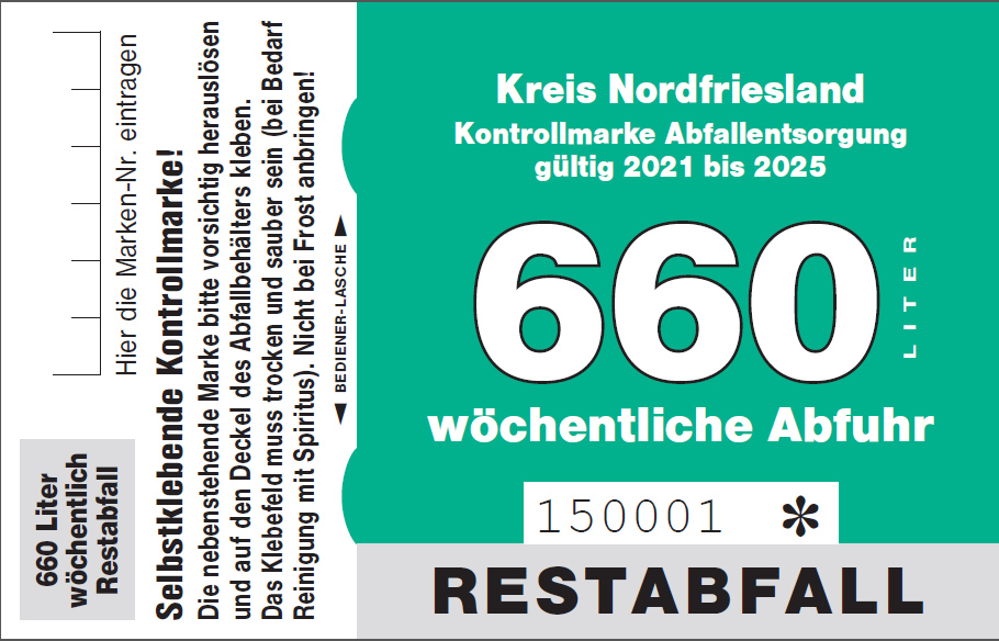 Grüne Tonne (Papier und Pappe)  Abfallwirtschaftsgesellschaft  Nordfriesland (AWNF)